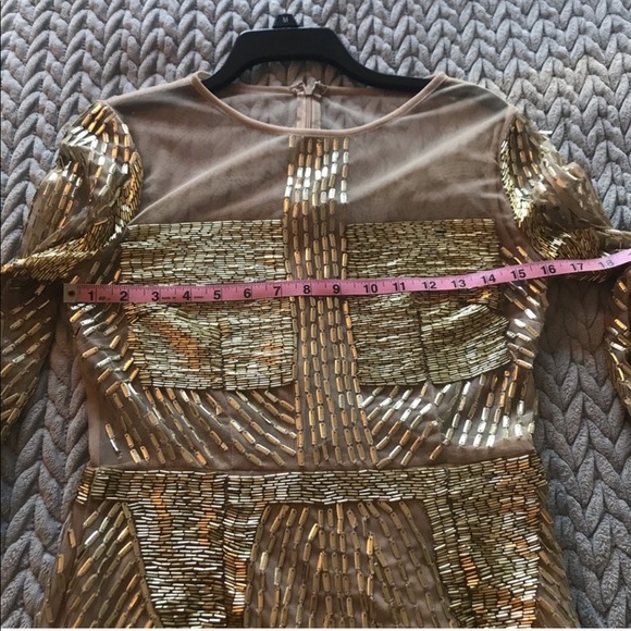 ASOS Gold Beaded Dress - Picture 7 of 8